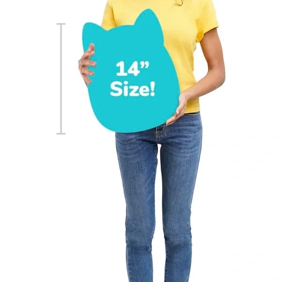 NWT Squishmallows Forina Teal and Gray Jellyfish Plush - Picture 3 of 8